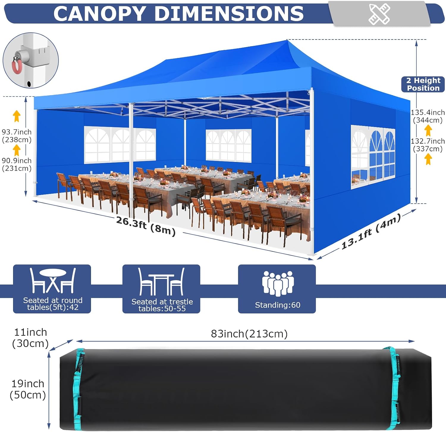 Popup Tent 13x26
